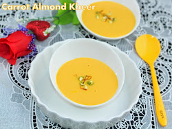 kheer carrot almond dessert recipe easy thought cooker pressure
