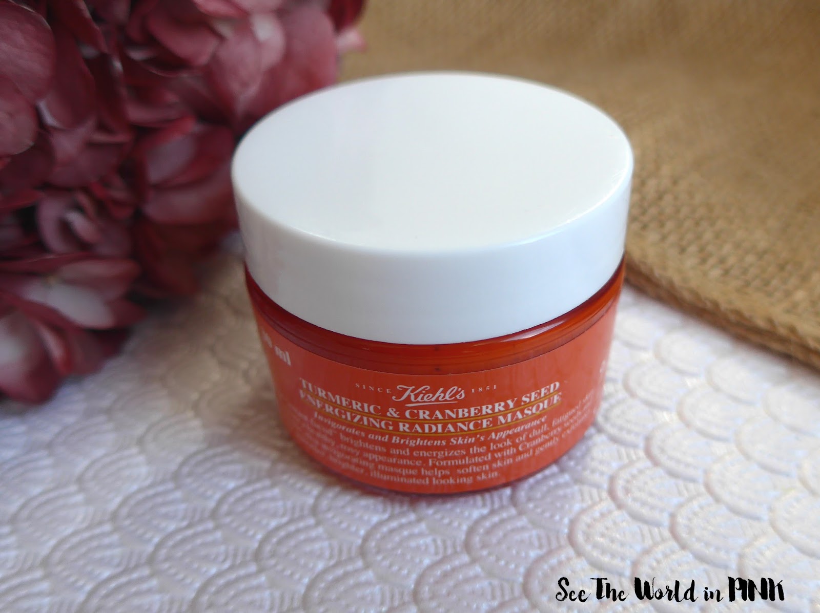 Mask Wednesday Kiehl's Turmeric & Cranberry Seed Energizing Radiance Masque Review See the