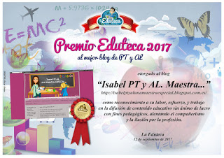 Premio Eduteca 2017 - Mejor blog de PT y AL