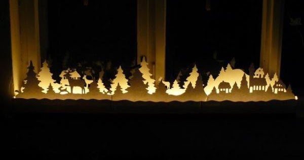 Como hacer un Belen de Siluetas con Luces de Navidad