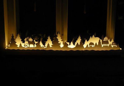 Como hacer un Belen de Siluetas con Luces de Navidad