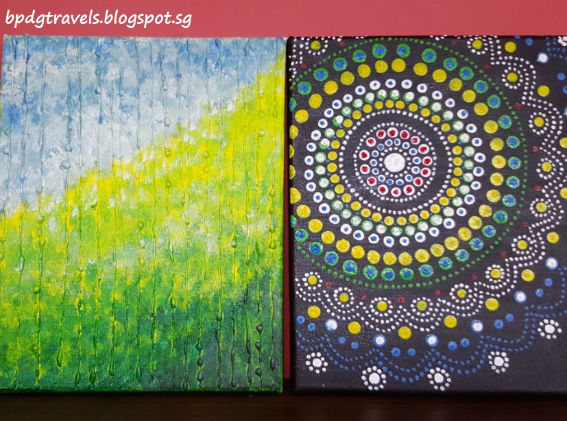 Hot Melt Glue Art on Daiso Canvas Board BPDGTravels Building