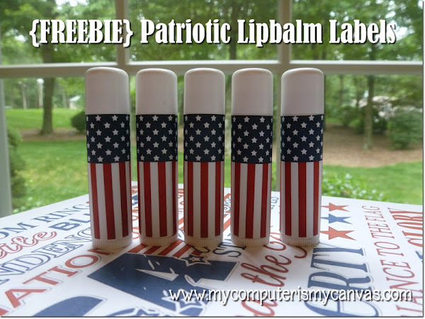 {FREEBIE} Patriotic Lipbalm Labels