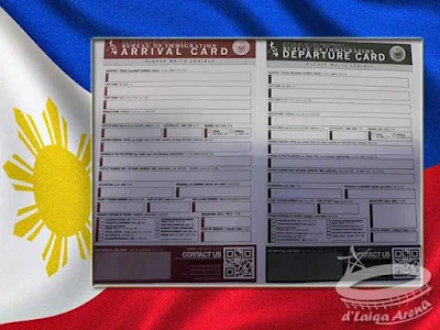 Kartu Kedatangan-Keberangkatan (Arrival-Departure Card) Filipina