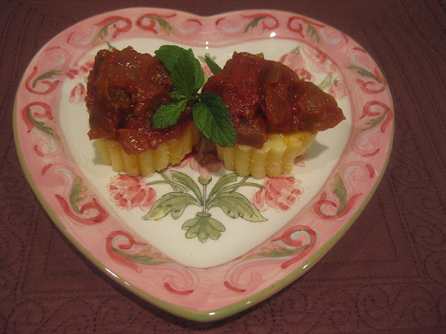 polenta and eggplant stew