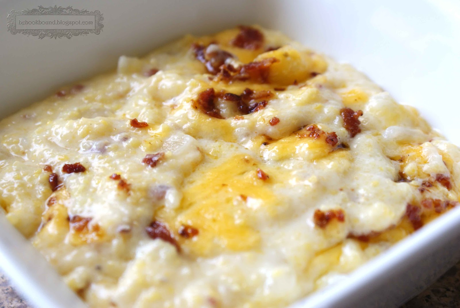 Be Book Bound Huckleberry Finn Cheesy Bacon Grits