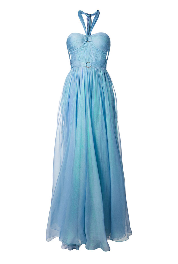 Blue Halterneck Dress by Maria Lucia Hohan Iconic Gowns