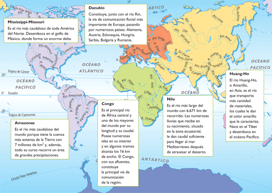 Geografia 3º ESO: Rios del Mundo
