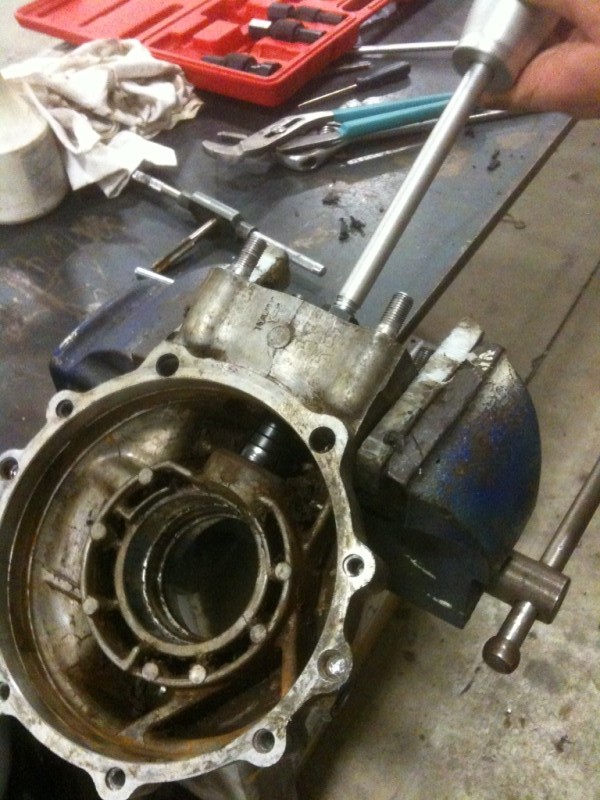 Yamaha Big Bear Rebuild Rear Diff Removing Bearings and Seals