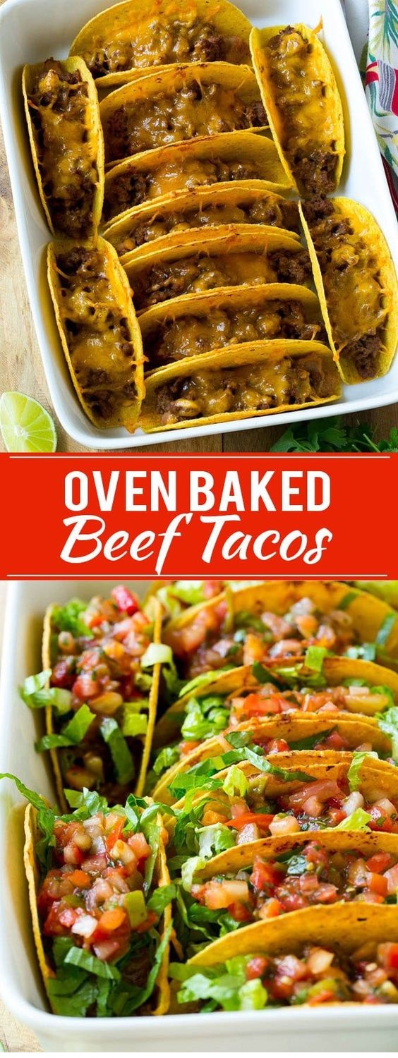Oven Baked Beef Tacos