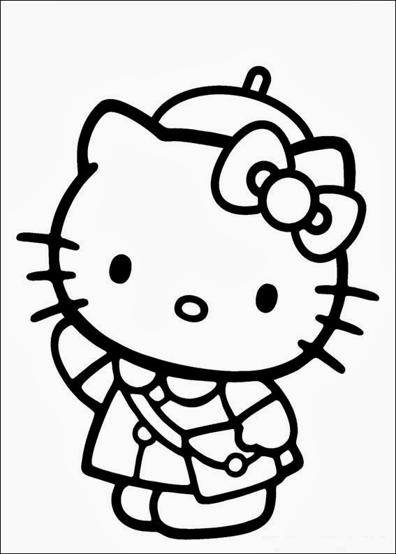 Download Fun Coloring Pages: Hello Kitty Coloring Pages