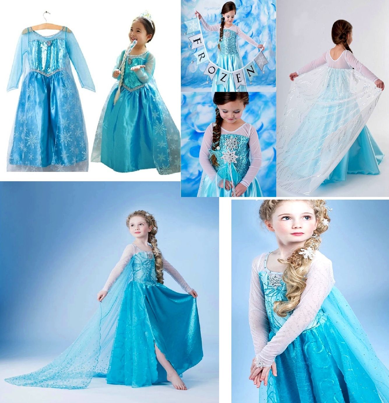 Treccia Elsa Frozen Bambina Costume Da Elsau2122 Frozen Con