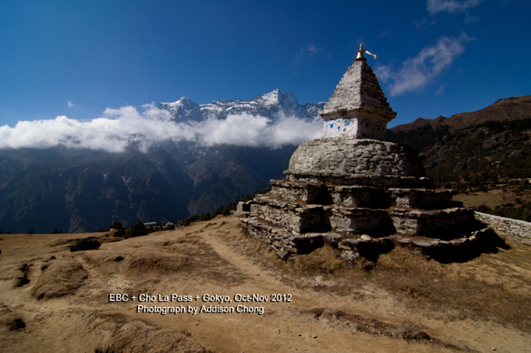 Syangboche Stupa And Kongde Ri