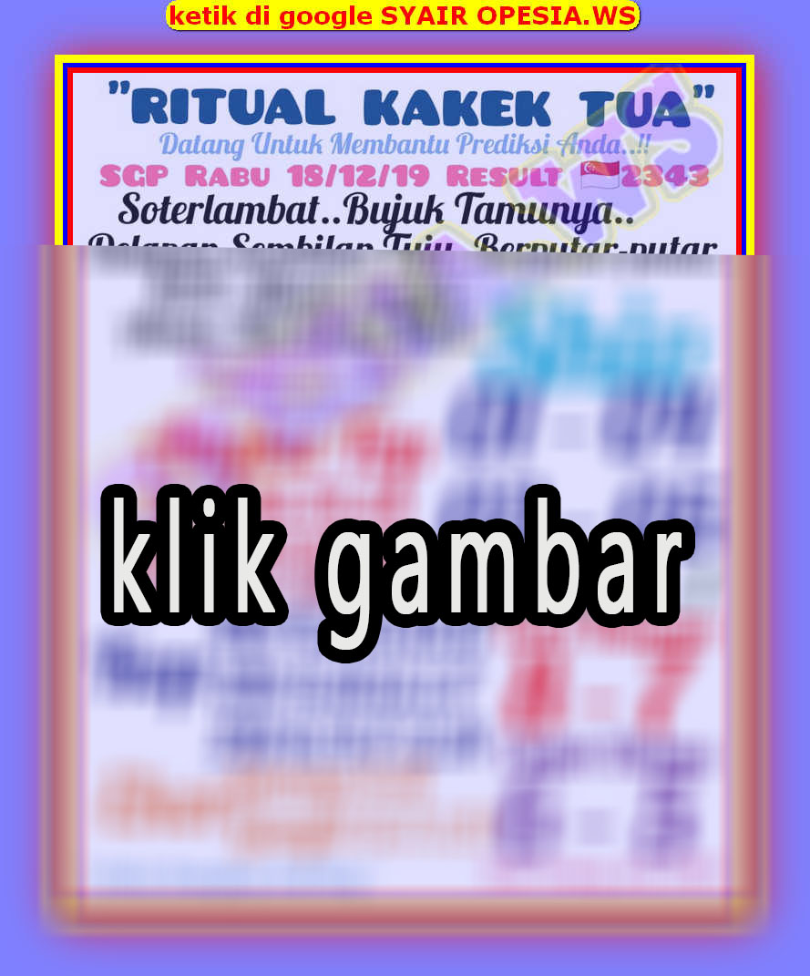 1 New Message Kode Syair Singapore 18 Desember 2019 Forum Syair Togel Hongkong Singapura Sydney