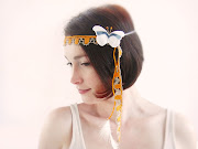 Barrette papillon textile coton et cristal Swarovski @ALM @Etsy