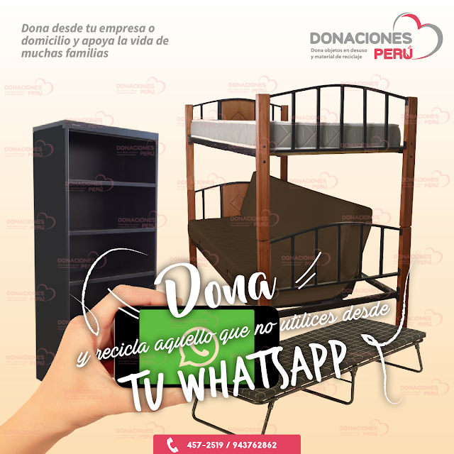 Dona y recicla - Recicla y dona - Dona desde Whatsapp - Recicla - Dona