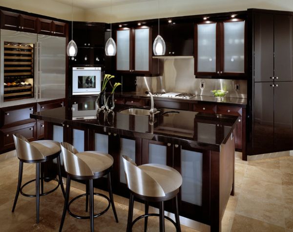 Diseños de cocinas color marrón - Colores en Casa
