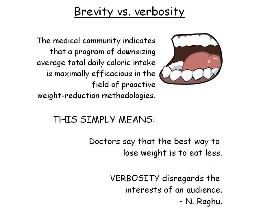 Image result for verbosity