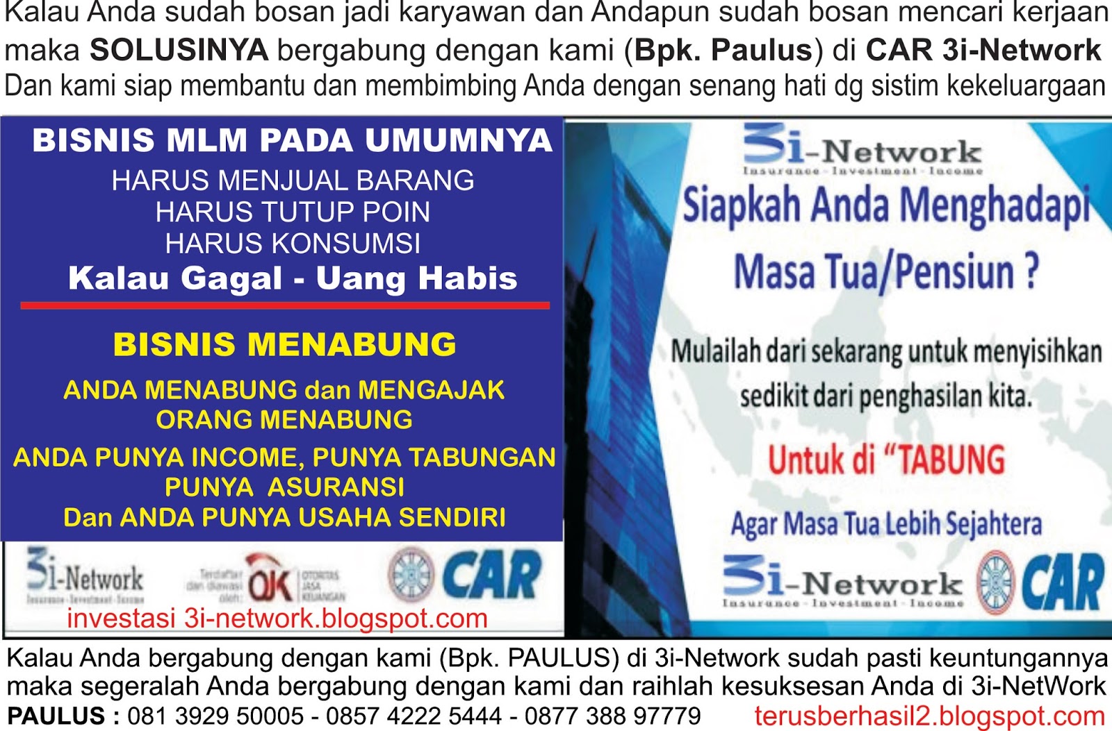 Peluang sukses utk Guru Dosen Karyawan Ojek Sopir Peluang sukses utk Guru Dosen Karyawan Ojek Sopir
