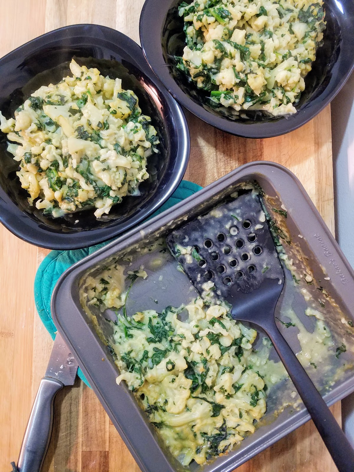 Cauliflower Spinach Bake