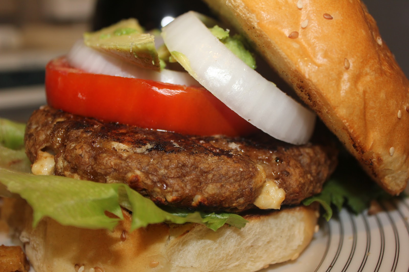 Hoodwinked in Houston Blue Cheese Veggie Burger