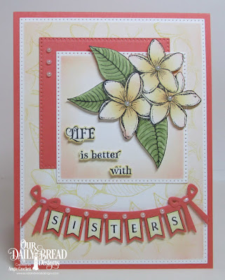 Our Daily Bread Designs Stamp Sets: Sweet As Perfume, Pennant Swag Alphabet, Our Daily Bread Designs Custom Dies: Pennant Swag, Pierced Rectangles, Pierced Squares