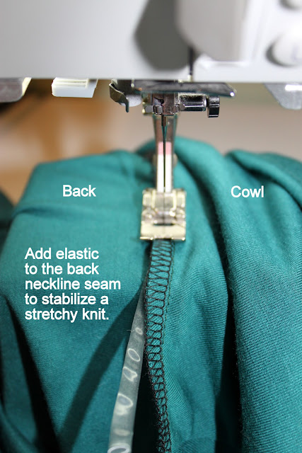 stabilize neckline sewing
