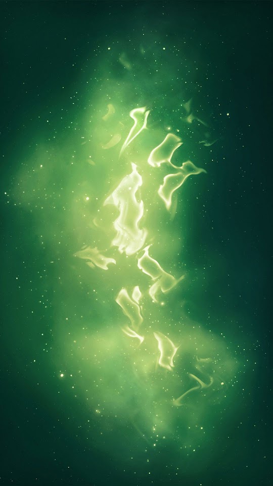Abstract Green Galaxy  Galaxy Note HD Wallpaper