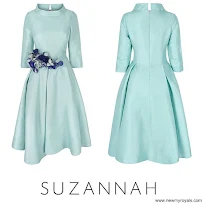 Sophie, Countess of Wessex Style SUZANNAH Dress and LAUNER Handbag and LK BENNETT Pumps 