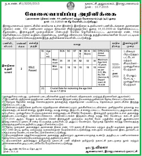 Rajapalayam Municipality Recruitments July 2015 (www.tngovernmentjobs.in)