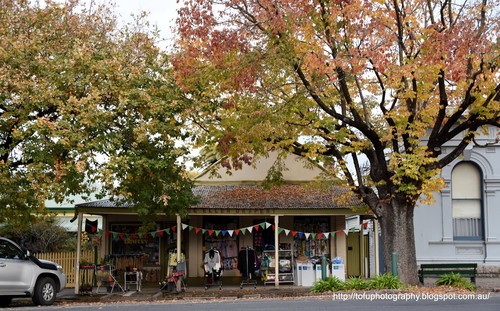 Tofu Photography An old shop building with a verandah in Yackandandah