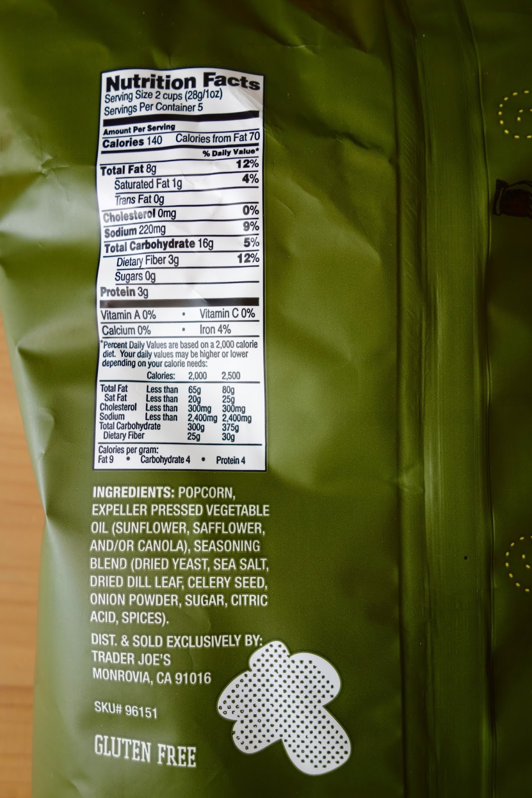 Trader Joe's Popcorn with Herbs & Spices