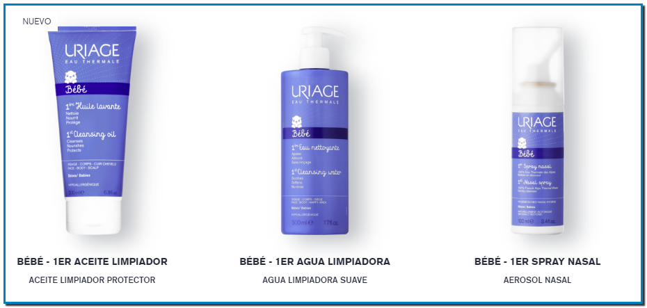 Uriage Bebé 1er Agua sin Jabón 500 ml