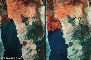 Imágenes de satélite del lago Turkana