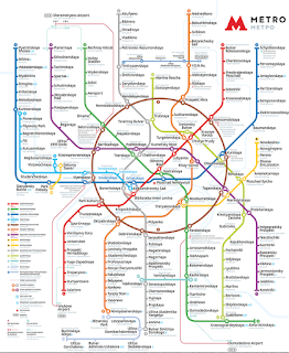 Líneas de Metro. Moscú