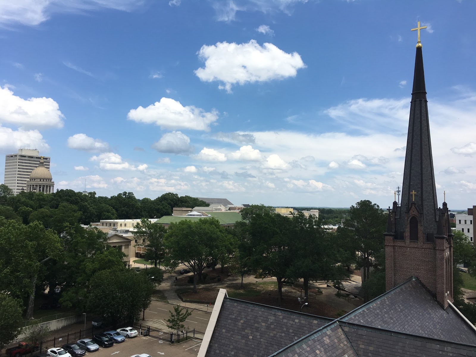 A Catholic Priest in Mississippi Downtown Jackson Cathedral of St