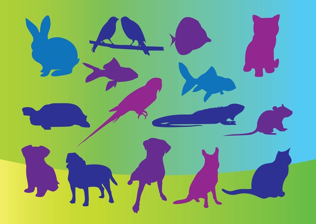 Free Graphics Vector Pets Silhouettes