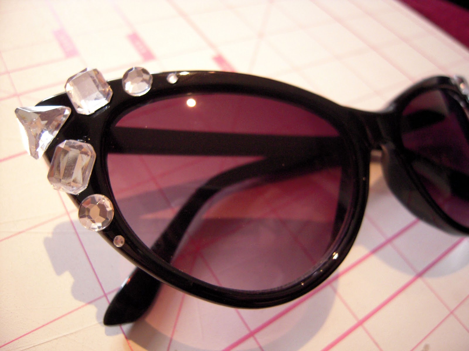 Hey! Look what I Made! Rhinestone Sunglasses!