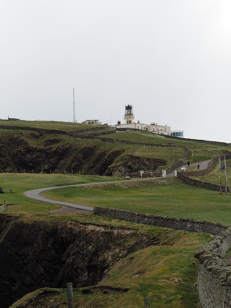 The road to Sumburgh Head Lighthouse