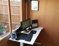 Work desk in August 2018
