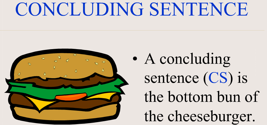 The Concluding Sentence Learning English