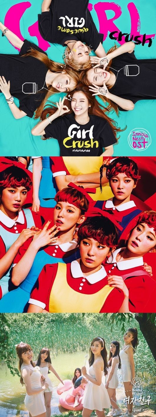 Mamamoo, Red Velvet, and Girlfriend strong girl group contenders on the digital charts