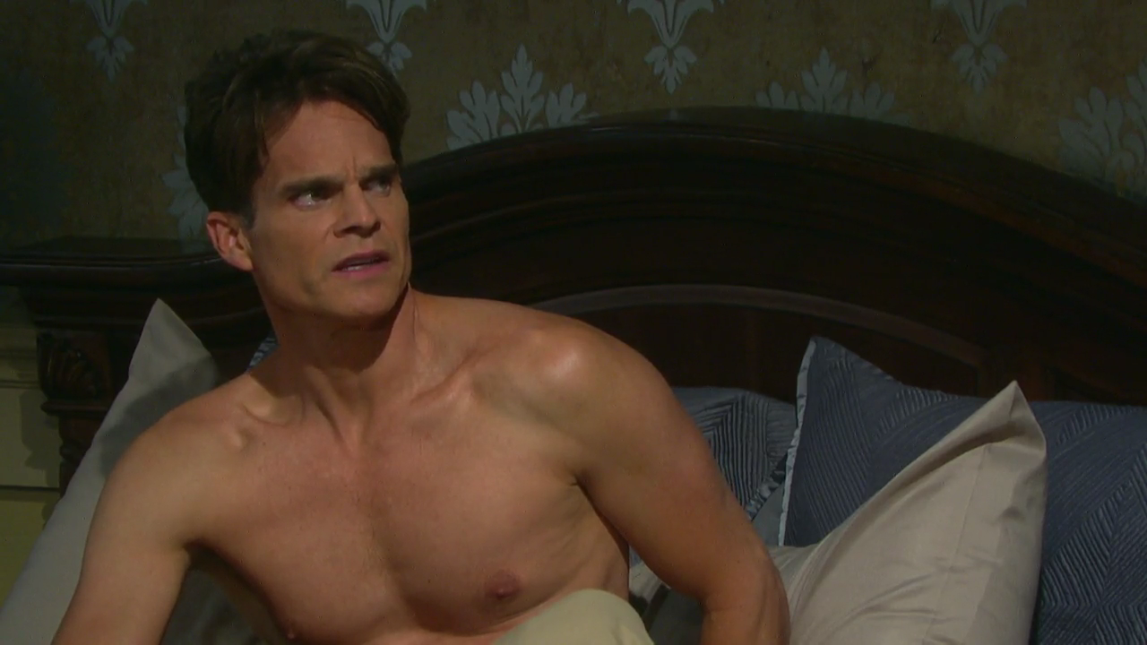 Days of Our Lives got Greg Rikaart stripped down for an obscured nude scene...