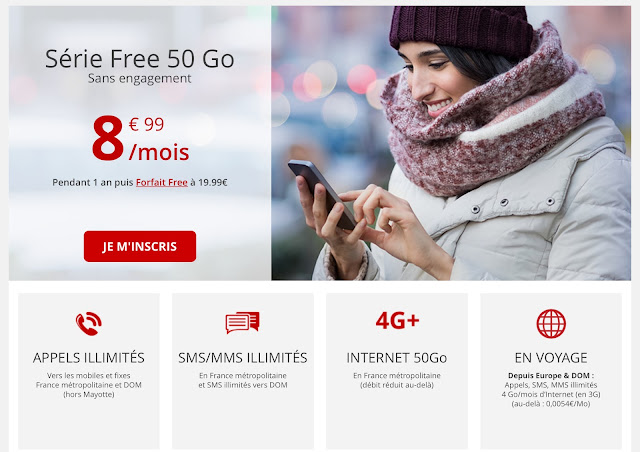 Forfait Mobile 8,99 pendant 1 an