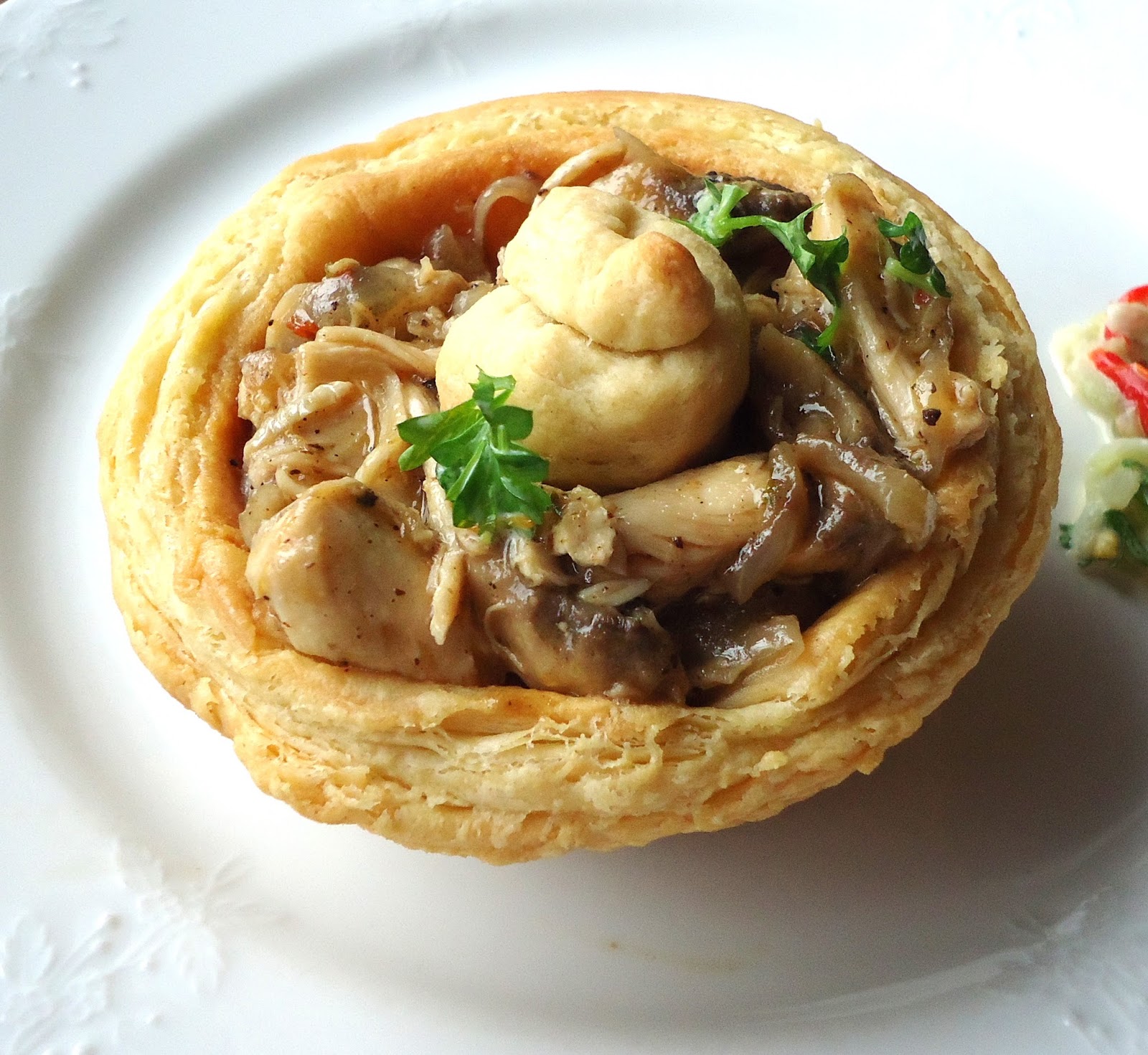 auchwas: Blätterteig meets Geflügel-Ragoût à la Königinpastete