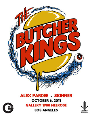 The Butcher Kings Art Show by Alex Pardee and Skinner at Gallery1988 Melrose