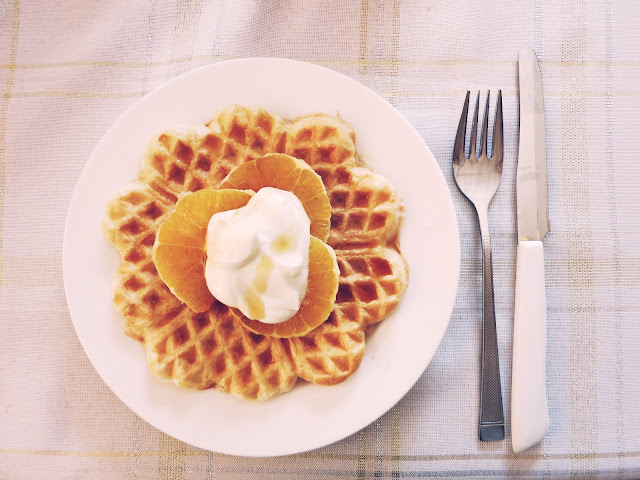 Gluten Free Waffles on a plate