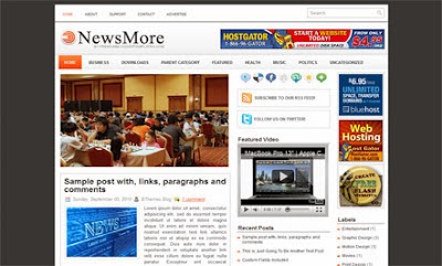 News More - Free News Blogger Template
