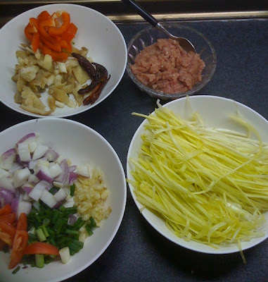 Cooking Yellow Chives