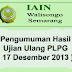 Inilah Hasil Ujian Ulang PLPG Tanggal 17 Desember 2013